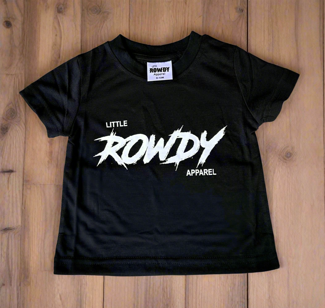 Black ROWDY Tee