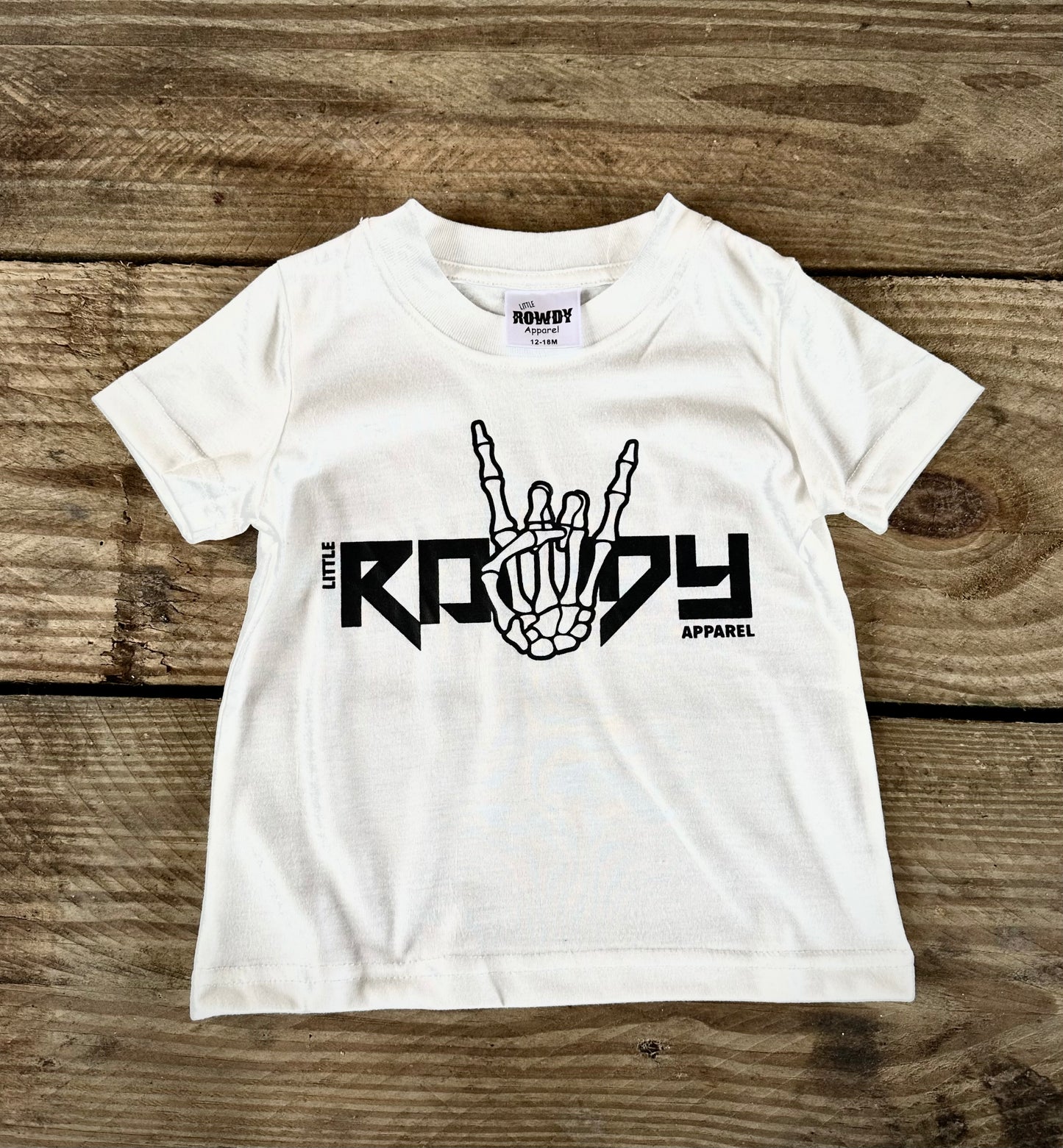 White ROWDY Tee