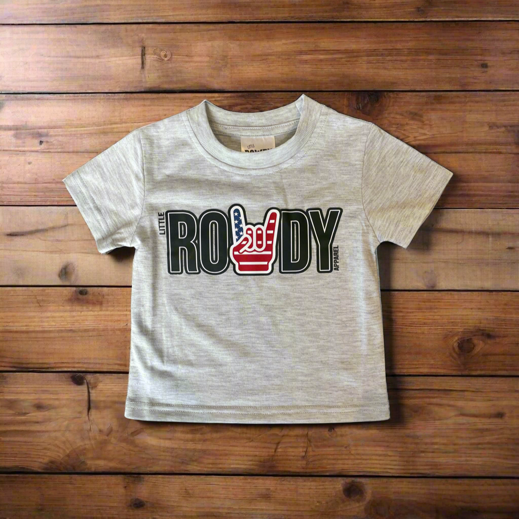 Gray ROWDY Tee