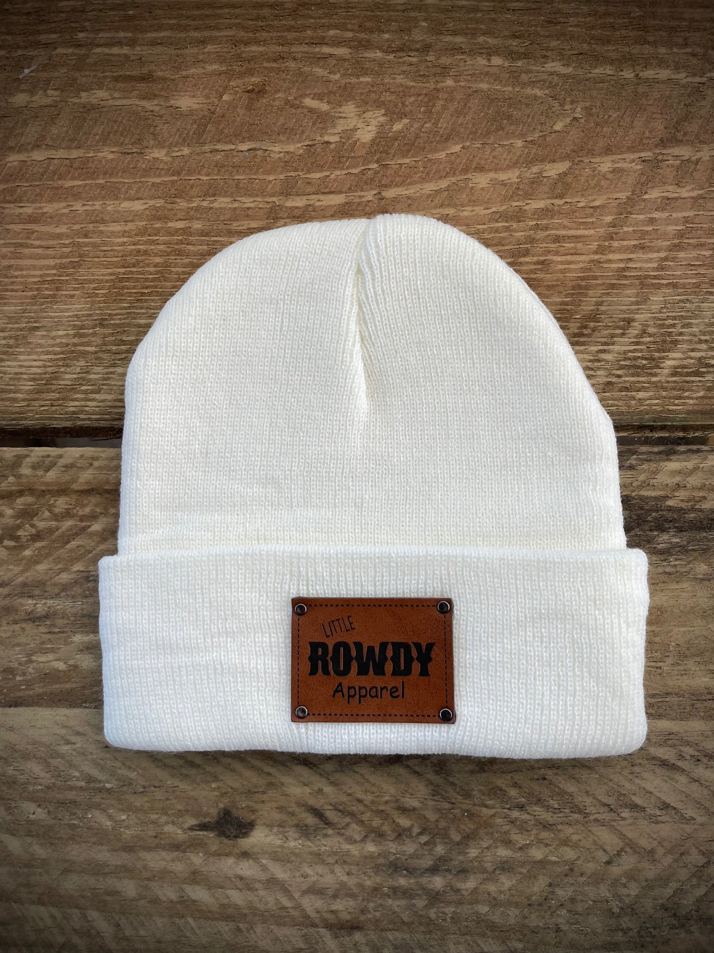 White Rowdy Beanie