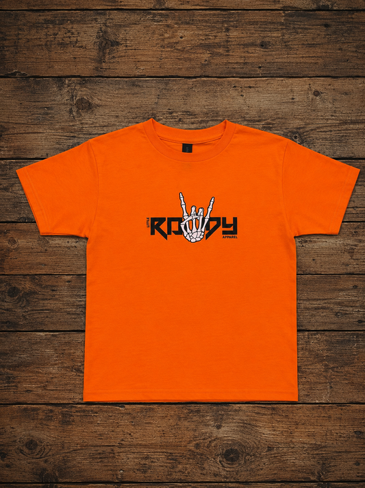 YOUTH Orange Skeleton ROWDY Shirt