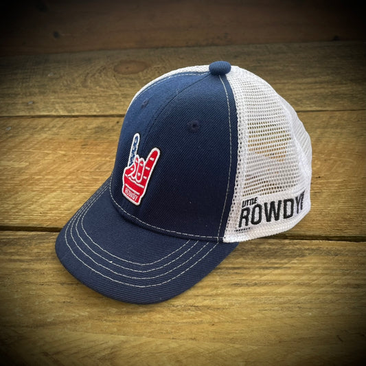Blue ROWDY Trucker Hat